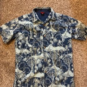 Boys GAP Hawaiian button up Large